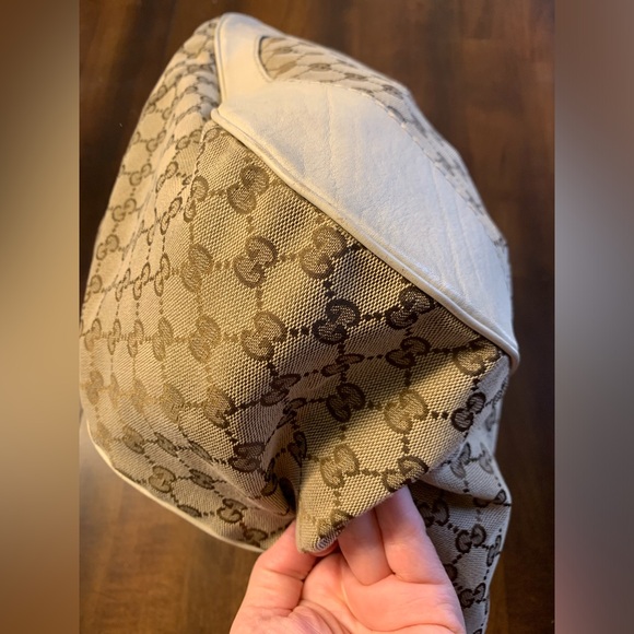 Authentic Gucci GG Canvas Charlotte Tote Off White/Beige/Brown - Picture 13 of 17